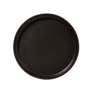 Black ceramic side plate